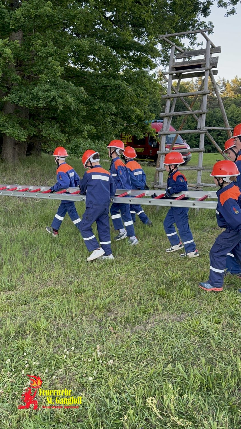 Berufsfeuerwehr-Wochenende der Jugendfeuerwehr St. Gangloff – Nachwuchs zeigt vollen Einsatz